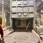 Machine de sablage rotative rotary sand blast machine