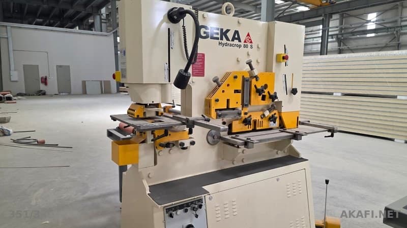 For Sale: GEKA Hydracrop 80 S Spanish Hydraulic Ironworker 2024 – Excellent Condition